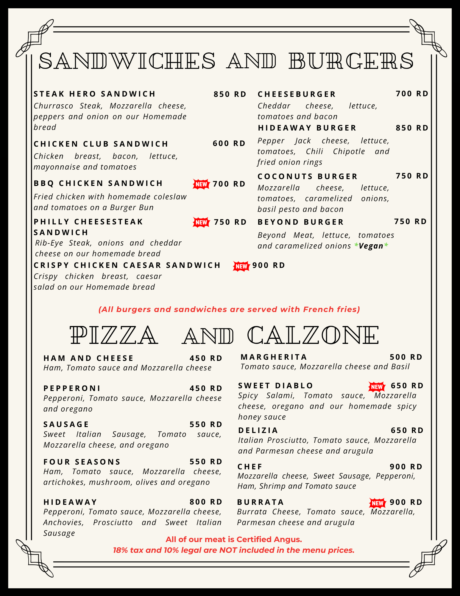 Menu page 4