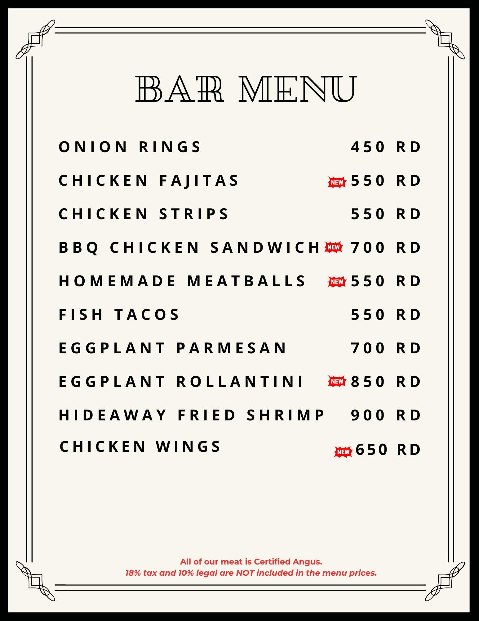 Menu page 6